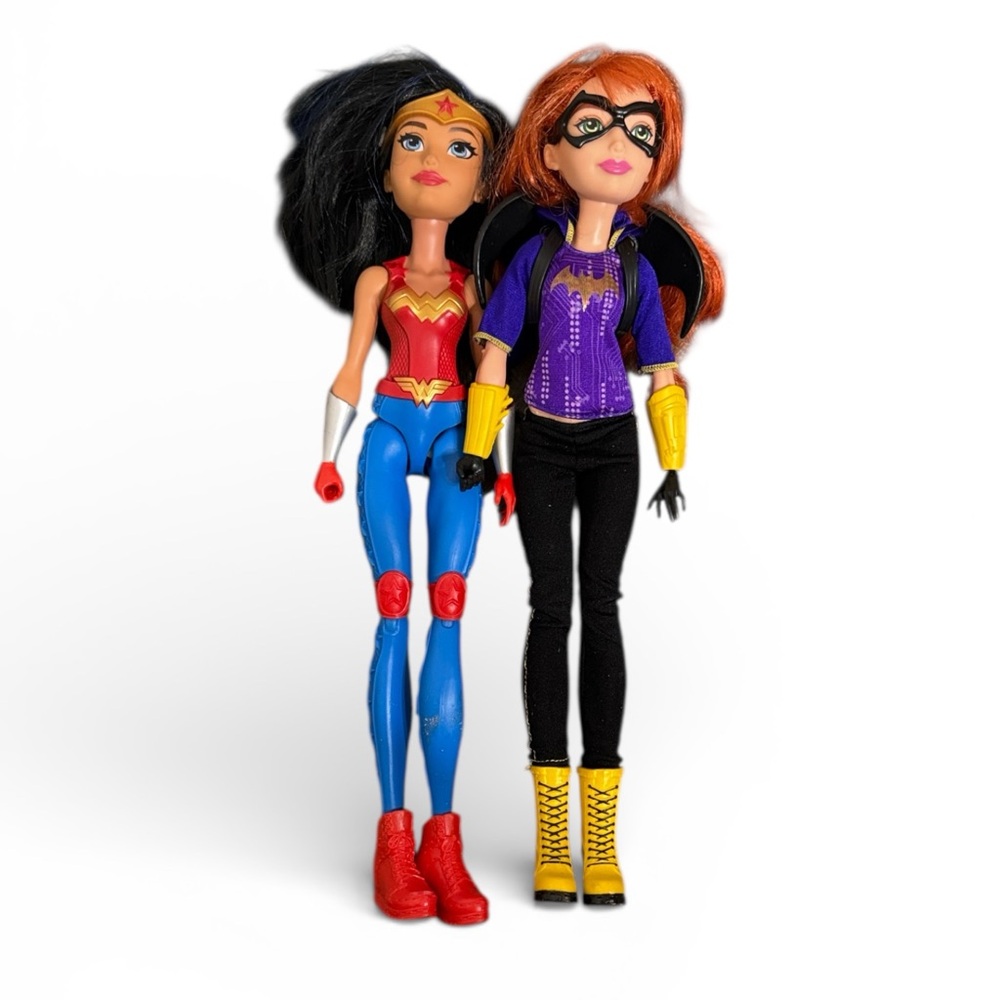 Super Hero Girls Batgirl Wonder Woman Dolls Action Figures READ
